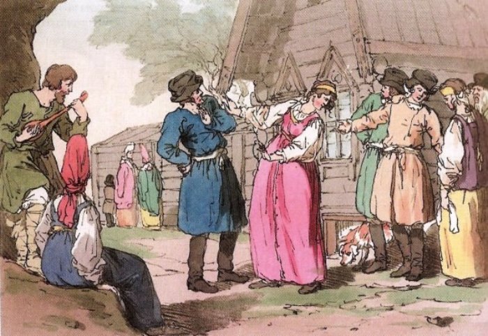 «Молодое время»: как проходили молодежные гулянья в деревнях в XIX в.