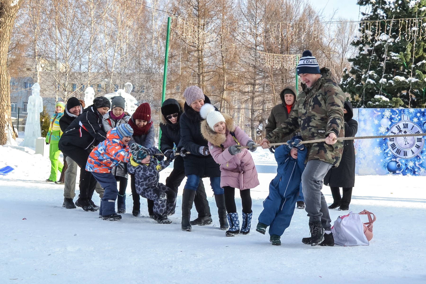 Дворовые забавы в новый год