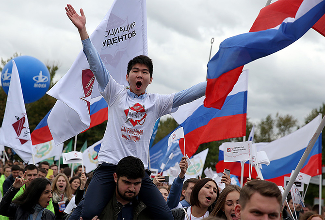 Как прошел парад студентов в Москве