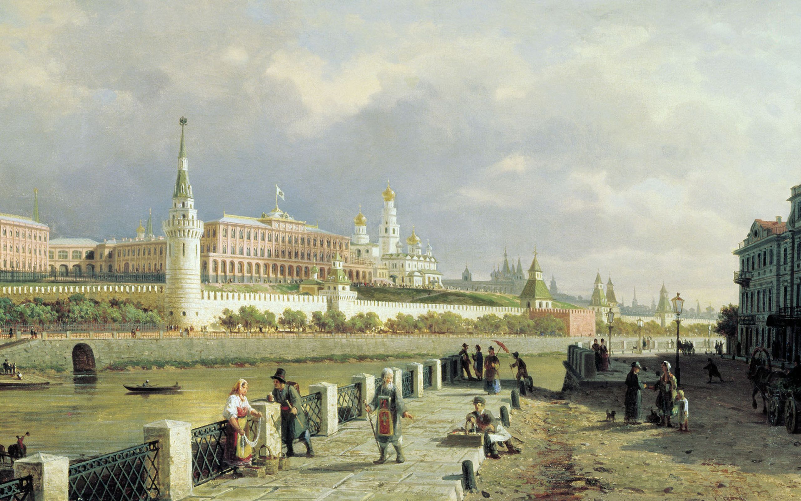 Восемнадцатый век россия. Петра Верещагина «вид на Кремль» 1879 года.