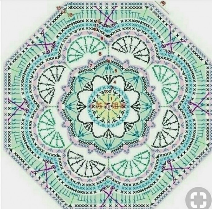 Красивый мотив крючком Красивый мотив крючком вязание крючком,рукоделие,своими руками