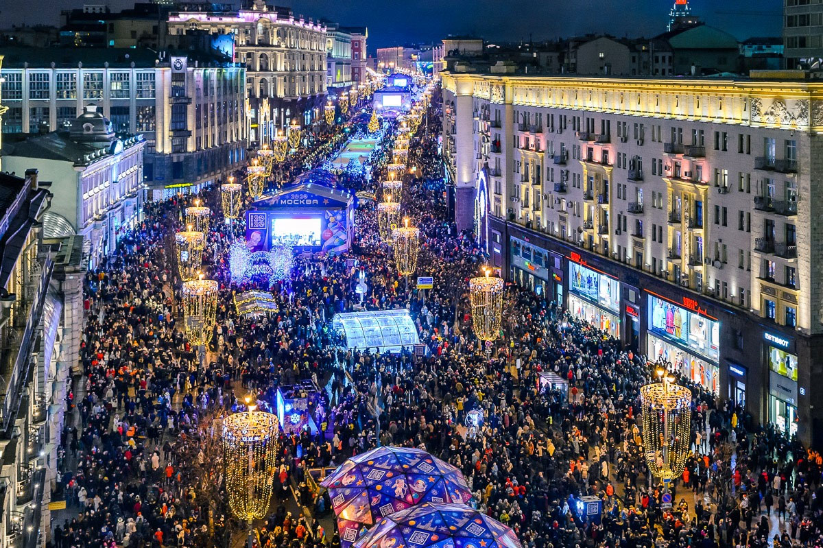 Новый года в городе москва