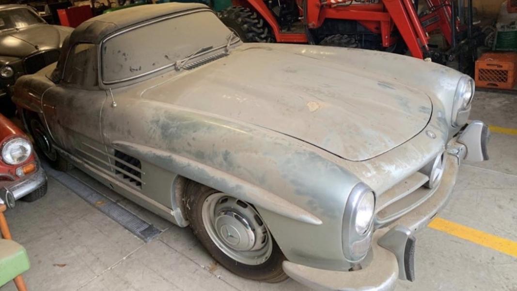 Находка на миллионы MercedesBenz, 300 SL, конвейера, движения, сошло, выпущен, автомобиля, который, гараже, время, почти, гаражей, одном, обнаружили, миллиона, салон, производства, Всего, выпускались, вышеРодстеры