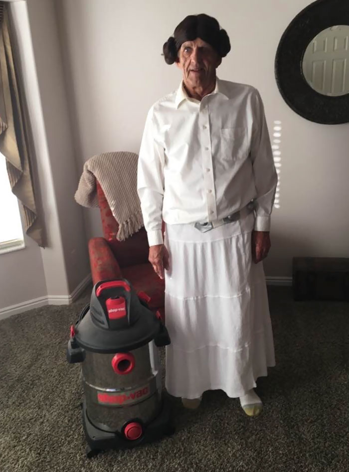 Princess Leia And R2D2 (My Grandpa's Costume)