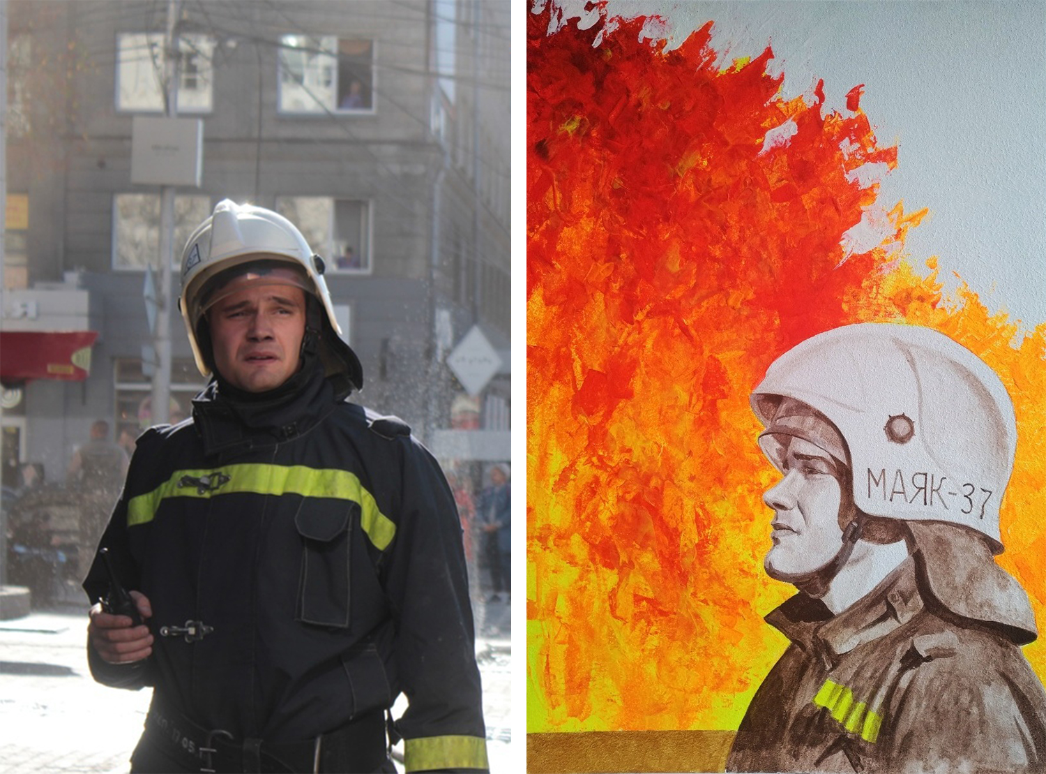 Портреты пожарных российских