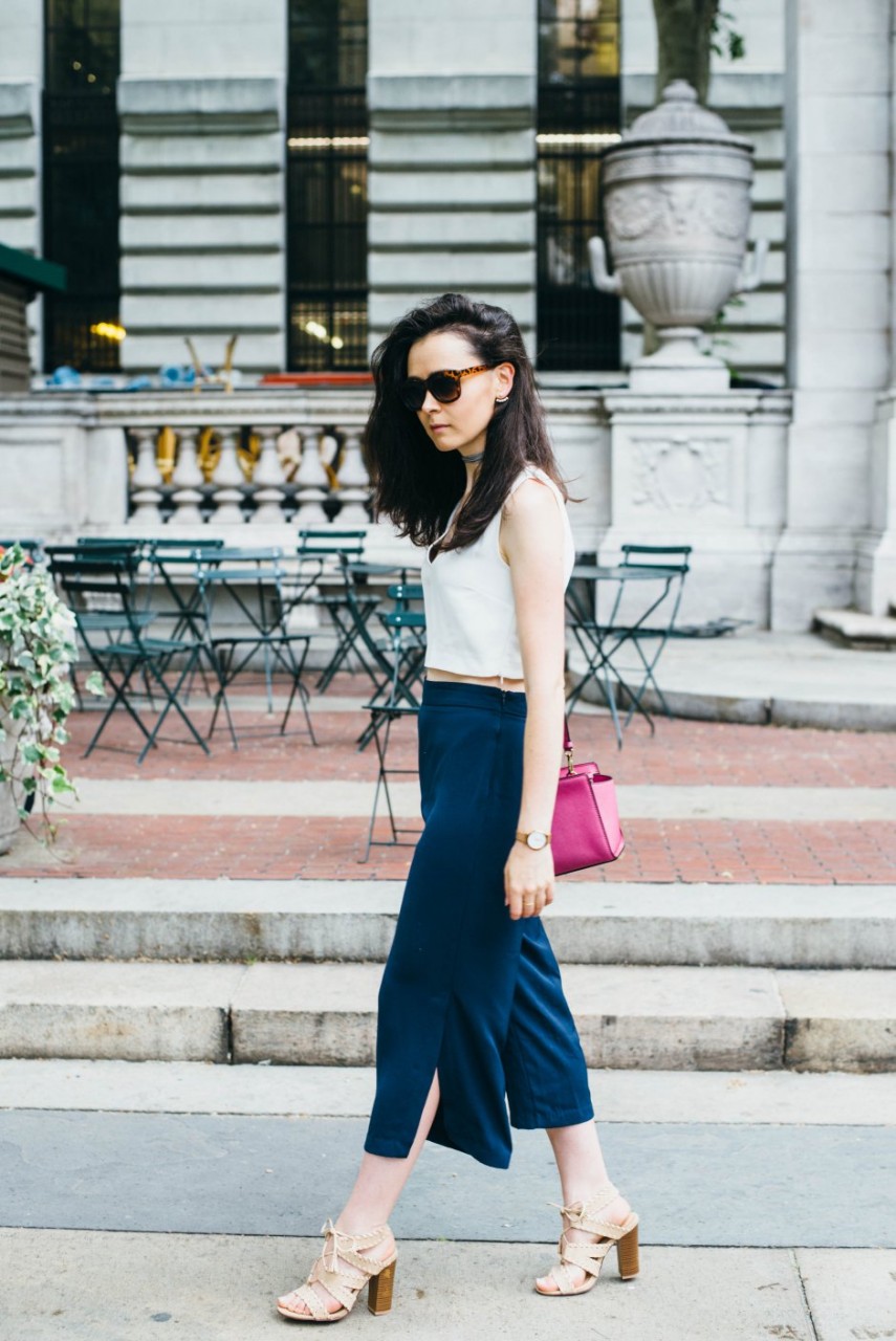 how to wear culottes in summer 3