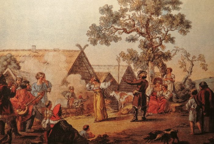 «Молодое время»: как проходили молодежные гулянья в деревнях в XIX в.