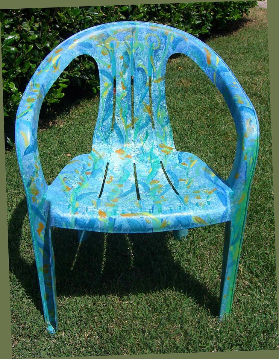 Декор пластиковых стульев