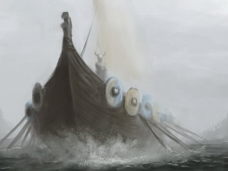 ​Представьте, как из тумана выплывают сотни таких кораблей, и на каждом несколько десятков жаждущих крови северян (http://robedirobrob.deviantart.com) - Избранник богов | Военно-исторический портал Warspot.ru