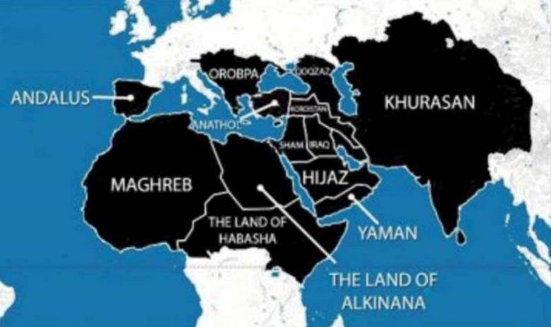 Группировка ДАИШ опубликовала границы своих владений, которые, по мнению террористов, должны появиться на карте через 5 лет