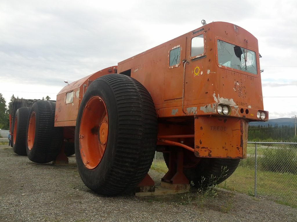 A LeTourneau LCC-1 Sno-Train on display at the Yukon Transportation Museum in Whitehorse.jpg
