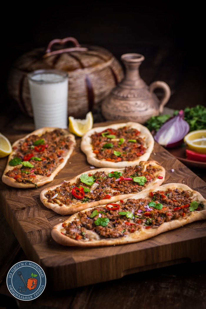 Лахмаджун| Lahmacun| Турецкая пицца Из Одессы с морковью, Кулинария, Рецепт, Еда, Длиннопост, Фотография