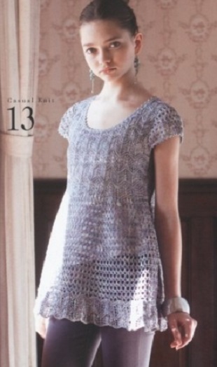 Схема вязаной туники