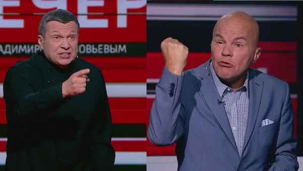 "Ну вот и все": Соловьев в прямом эфире "дал в ухо" Ковтуну