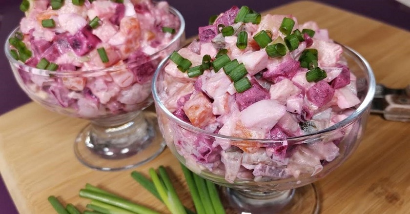 Финский салат «Росоли»: селедка под шубой и винегрет в одном блюде