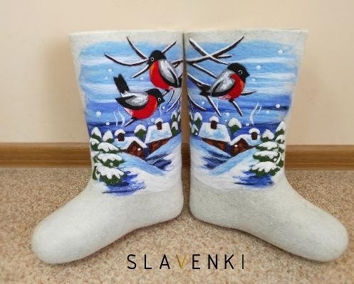 Расписные валенки 