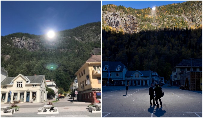 Жители самого темного города на планете теперь могут видеть солнце благодаря ...зеркалам Рьюкан, площадь, городка, Rjukan, жители, самого, теперь, солнечными, полностью, зеркала, зеркал, территории, «Solspeil», солнца, благодаря, города, населенного, пункта, солнцем, которую