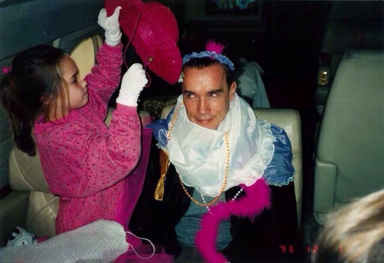 Арнольд Шварценеггер со своей дочерью Кристиной, 1996 год история, картинки, фото