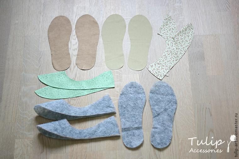 Тапочки-балетки своими руками Тапочки-балетки своими руками одежда,своими руками,тапочки своими руками