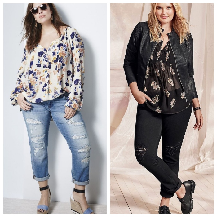 Джинсы для полных девушек. \ Фото: wearjust.ru.