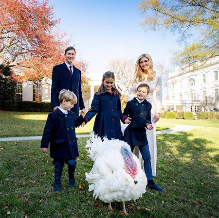 Дональд с Меланией Трамп и индейка Кукуруза приняли участие в традиционной церемонии в Белом доме Дональд с Меланией Трамп и индейка Кукуруза приняли участие в традиционной церемонии в Белом доме Звезды,Новости о звездах