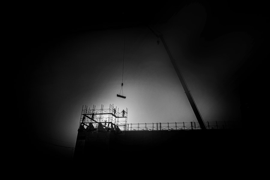 Construction site by minoru karamatsu（柄松稔） on 500px.com