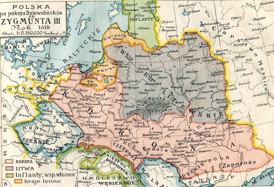 ​Речь Посполитая в первой половине XVII века Источник: J. M. Bazewicz «Atlas geograficzny illustrowany Królestwa Polskiego» - Перед грозой. Украина на пороге Хмельниччины | Военно-исторический портал Warspot.ru