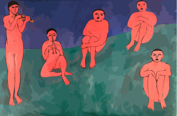 Картина Матисса «Музыка»