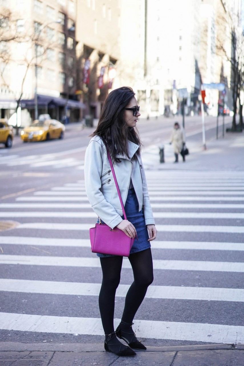 denim skirt | NYC blogger 7