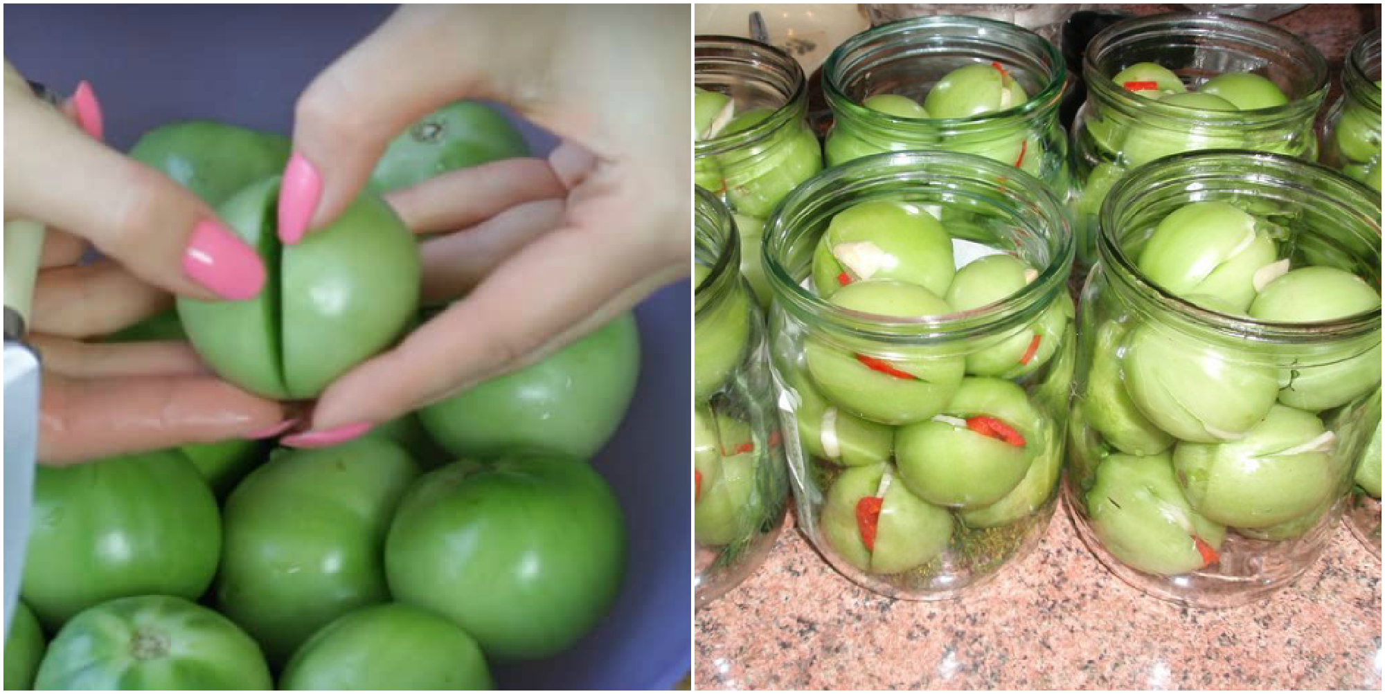 Рецепт фаршированных зеленых помидоров на зиму. Таких вы еще не пробовали!