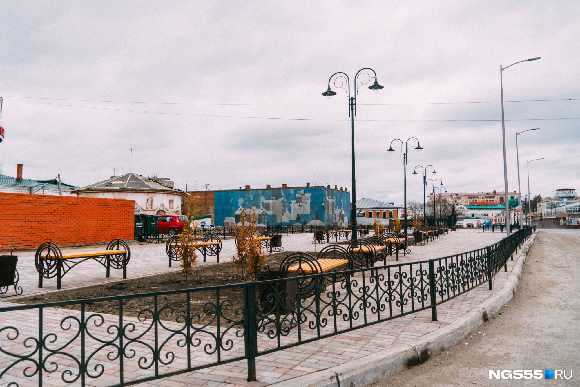 Омск без. Омск без людей.