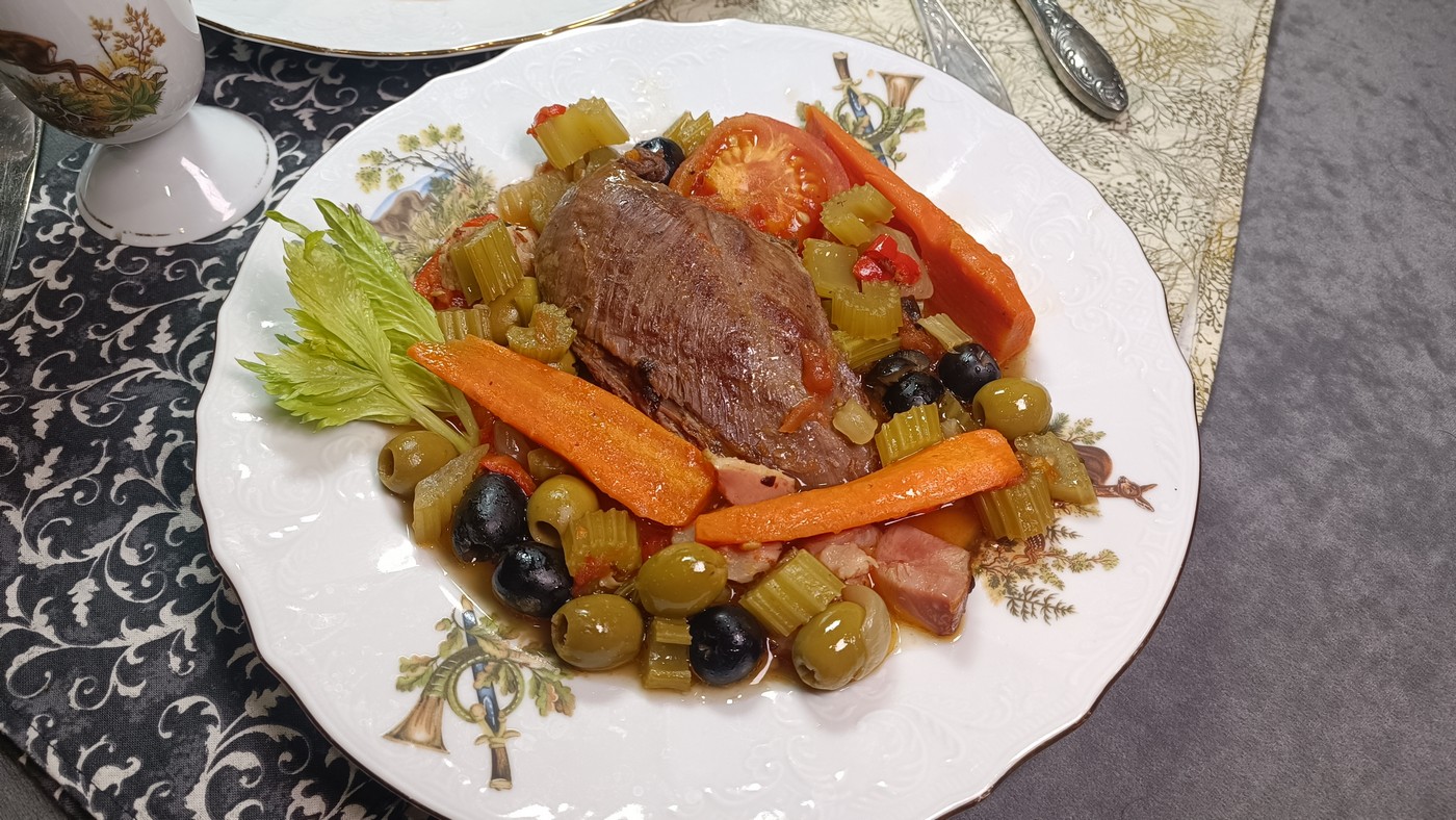 Тетерев с овощами