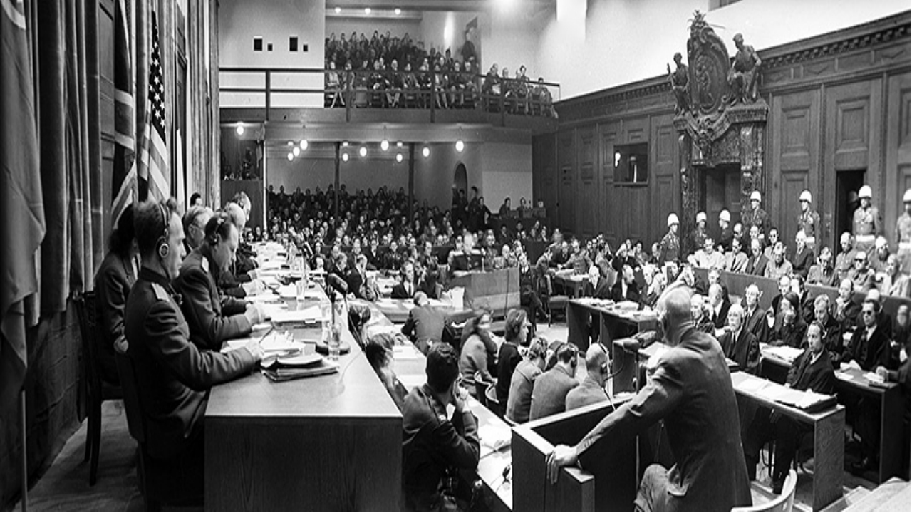 Международный военный трибунал в нюрнберге проходил. Нюрнбергский трибунал 1945. Международный трибунал 1945. Нюрнбергского международного военного трибунала. Трибунал в Нюрнберге 1945.