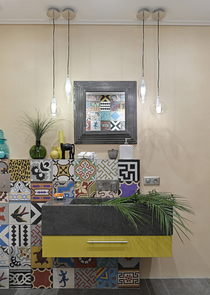 Экзотическая квартира-студия в Москве, 90 м² интерьер и дизайн