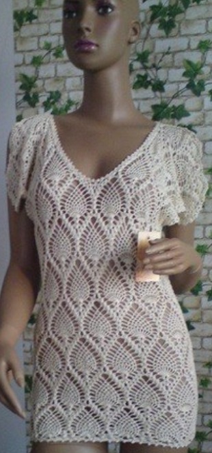 Туника с узором Ананас