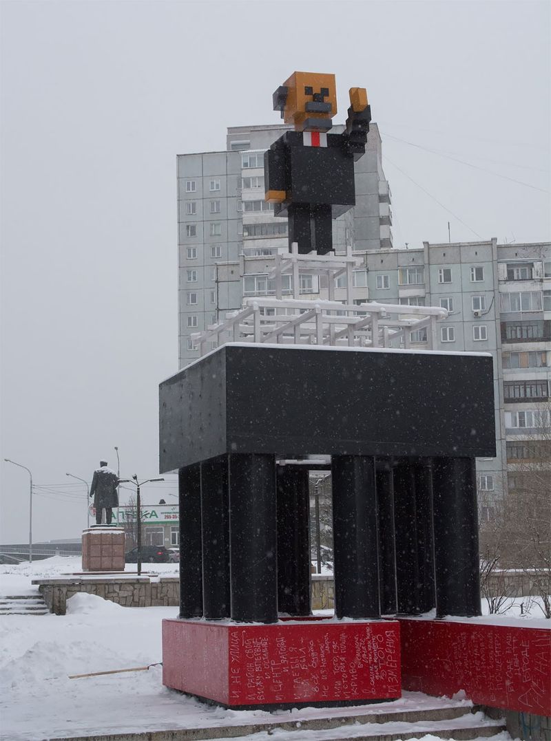 Памятник Ленин майнкрафт Красноярск