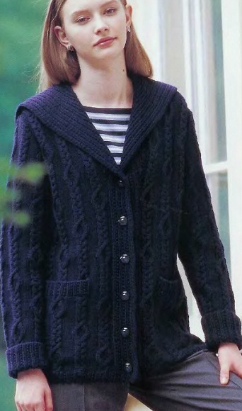 Жакет для отдыха спицами