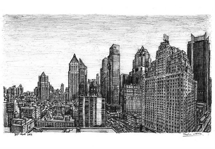 Вид на Манхэттен. Новые потрясающие работы Стивена Уилтшира