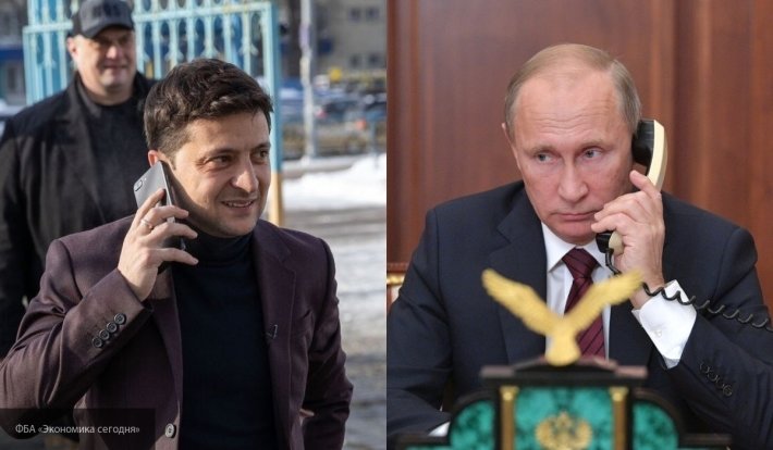 Владимир путин и Владимир Зеленский провели телефонный разговор