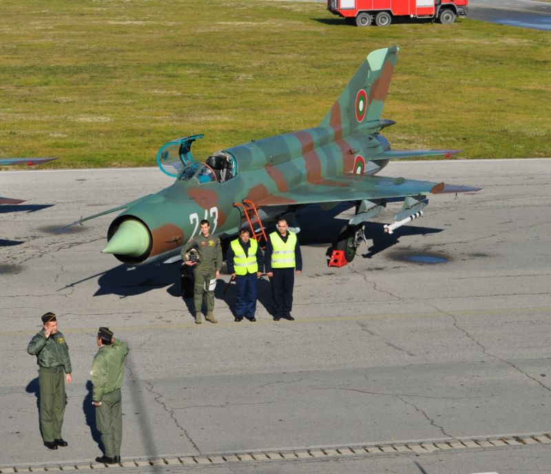 Последний полëт болгарских МиГ-21