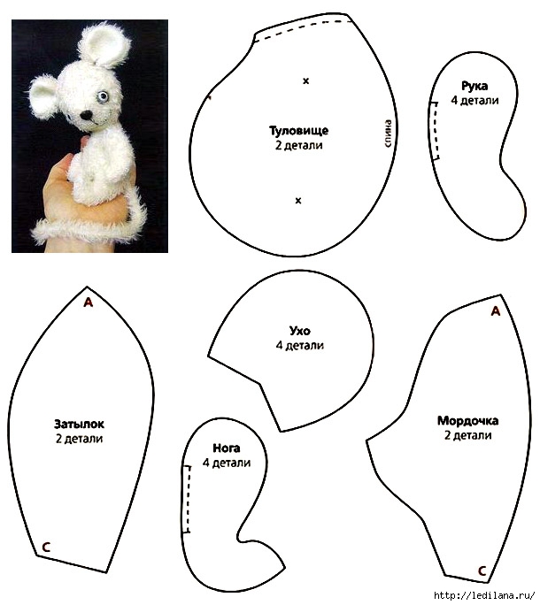 Символ 2020 Выкройки для пошива мышат/крысят выкройка мышат,рукоделие,своими руками