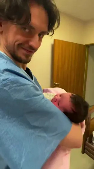 Сергей Полунин с дочерью