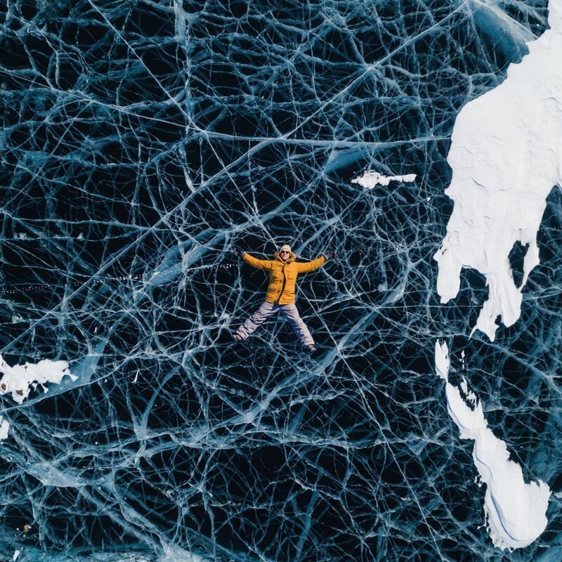 Российский фотограф снял удивительные ледяные узоры Байкала vadim mahorov, байкал, красота, природа, узор, фото, фотограф
