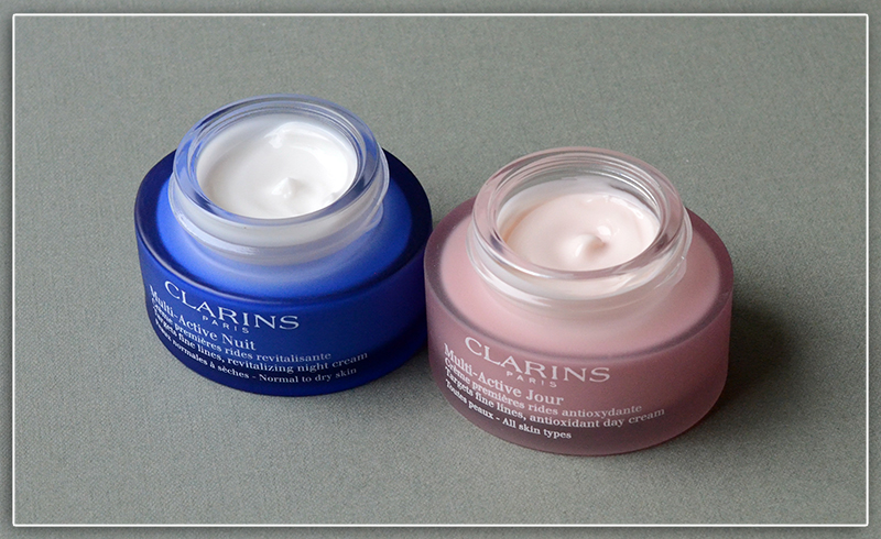 Дневной и ночной кремы для лица Clarins Multi-Active