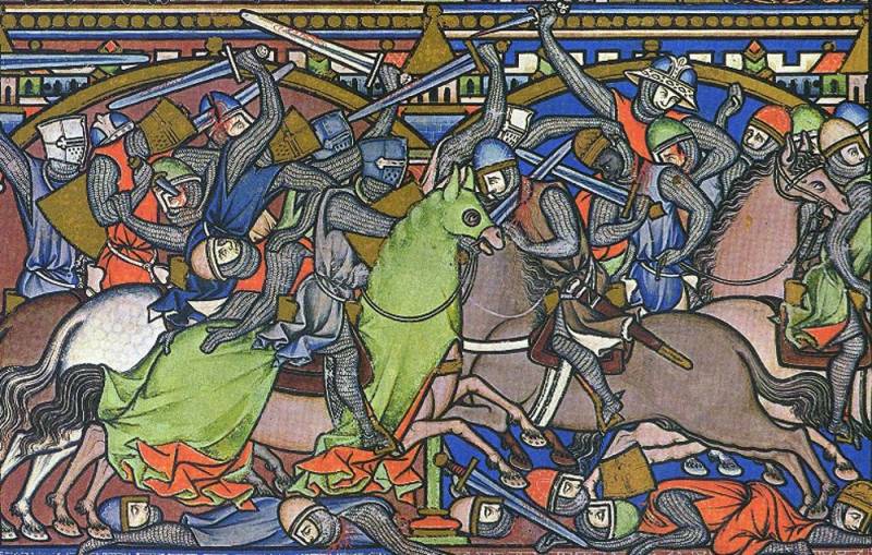 Мечи Э. Оукшотта на средневековых миниатюрах