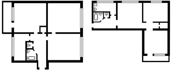 Планировка квартиры в хрущевке 4 комнаты