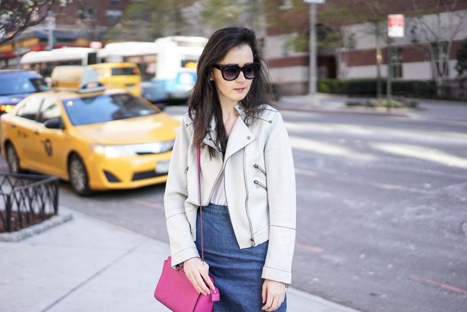 denim skirt | NYC blogger 5