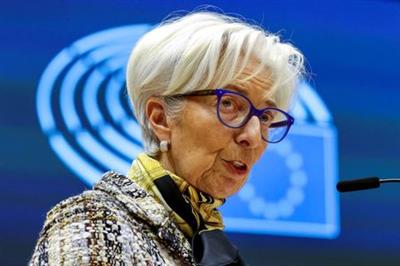 European Central Bank President Christine Lagarde addresses European lawmakers during a plenary session at the European Parliament in Brussels, Belgium February 8, 2021. Olivier Matthys/Pool via REUTERS