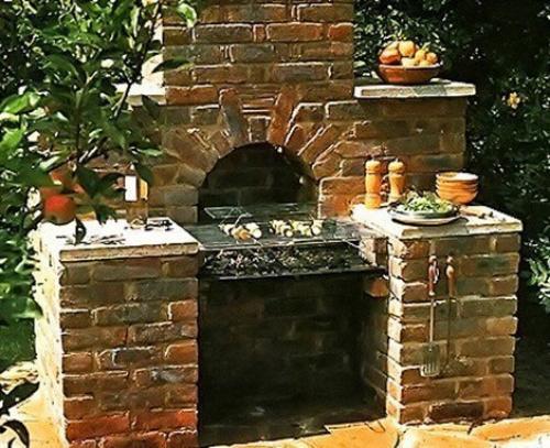 Кирпичный мангал с инструкцией порядовой кладки