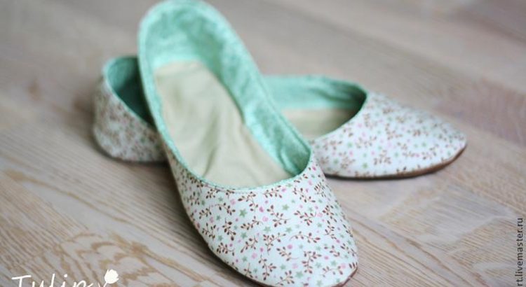 Тапочки-балетки своими руками Тапочки-балетки своими руками одежда,своими руками,тапочки своими руками